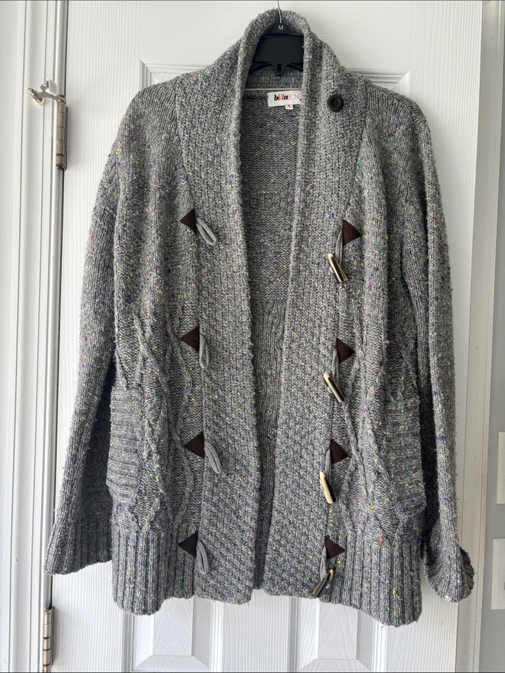 Billabong Wool Blend Sweater w/ toggle Buttons